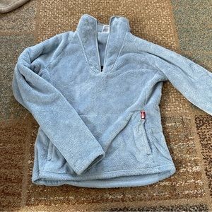 sky blue north face fleece!!!
